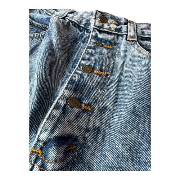Vintage 80's Essentials Sport Acid Wash high rise Mom Button Fly jeans size 10 - Picture 3 of 12